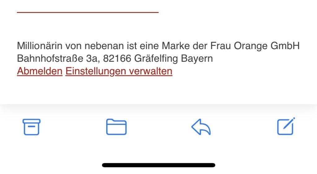 E Mail Footer Einstellung